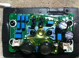 Bose SoundDock Series II internals - amplifier board top