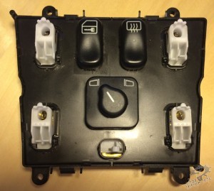 Mercedes-Benz W163 ML Window Switches Repair 11 - More button covers removed